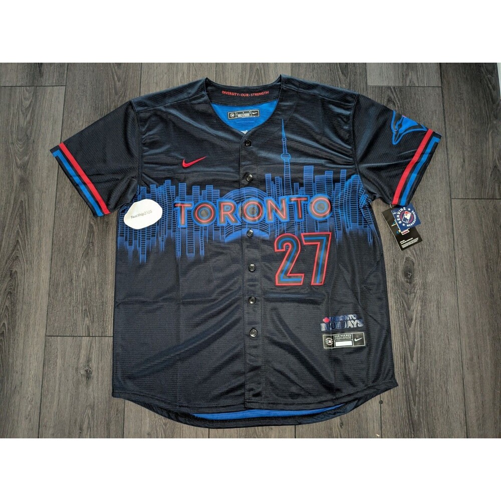 🚨 Vladimir Guerrero Jr #27 Toronto Blue Jays Connect City Jersey Men's Large